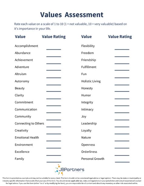 Values assessment - This assessment will transform how you do your life. Understanding your motivations and breaking through your limiting beliefs can transform how you do your life. Values are the silent motivators that drive your behaviour. Understanding your values is critical to expressing your authentic self and enhancing your: